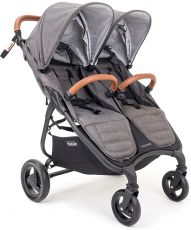 Прогулянкова коляска для двійні Valco Baby Snap Duo Trend Charcoal, з народження до 40 кг, тканина Tailormade